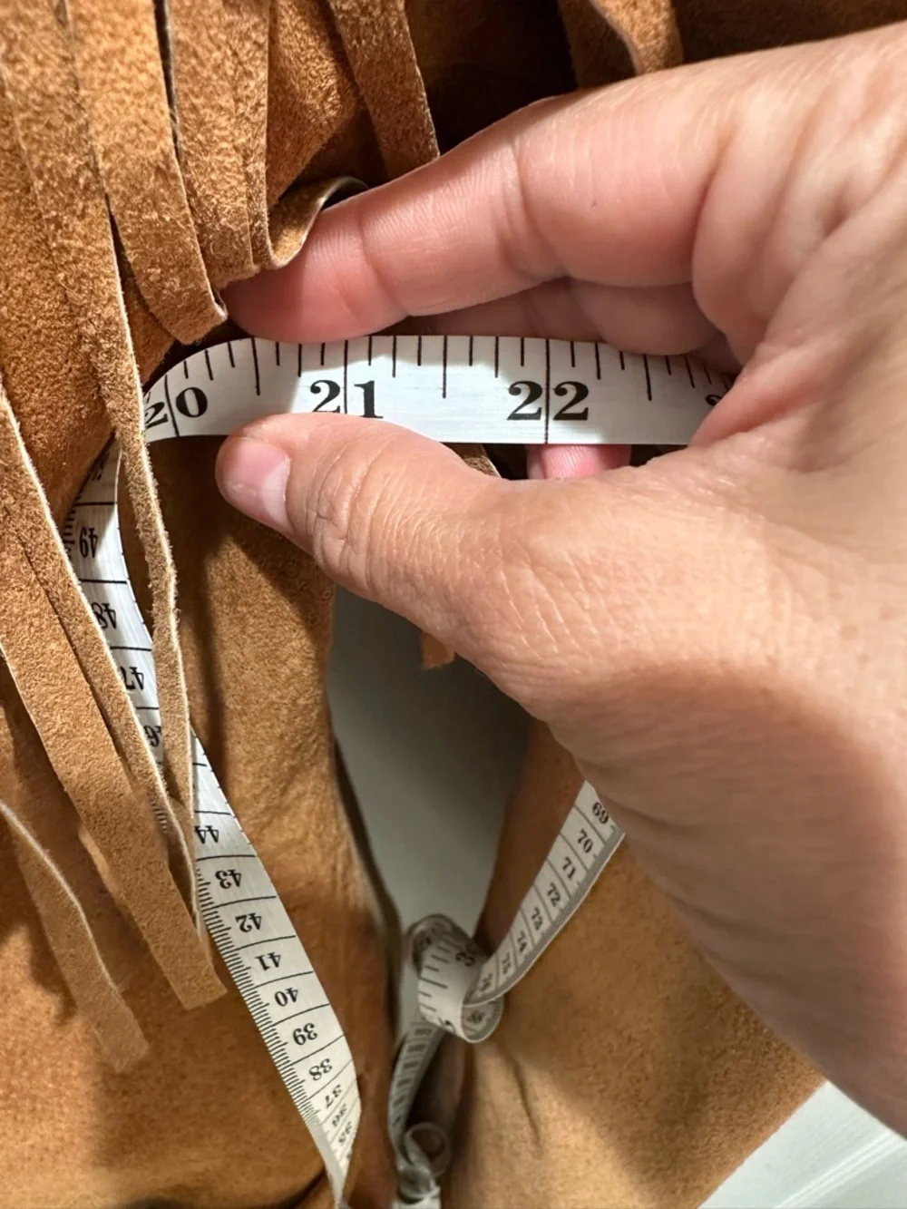 SPRING SALE! Gallery Cognac Fringe Suede Jacket - Picture 7 of 8